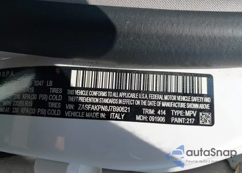 2018 Alfa Romeo Stelvio Sport Awd from USA, damaged, VIN ZASFAKPN8J7B90621